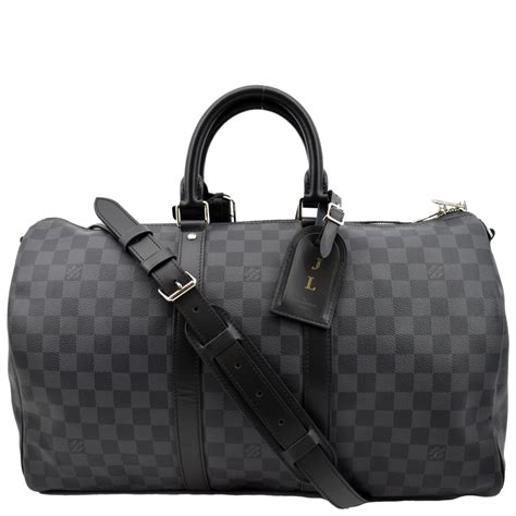 louis vuitton keepall graphite|Louis Vuitton damier duffle bag.